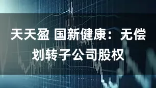 天天盈 国新健康：无偿划转子公司股权